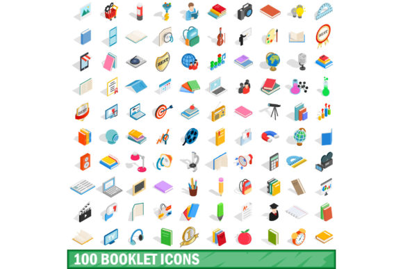 100 Booklet Icons Set: A Practical Evaluation for Modern Designers
