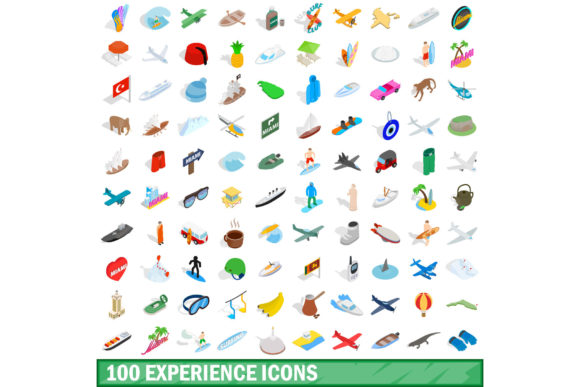100 Experience Icons Set for Modern Design
