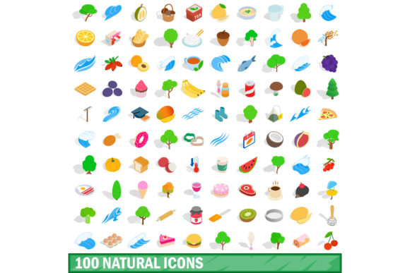 100 Natural Icons Set: Elevate Your Visual Storytelling