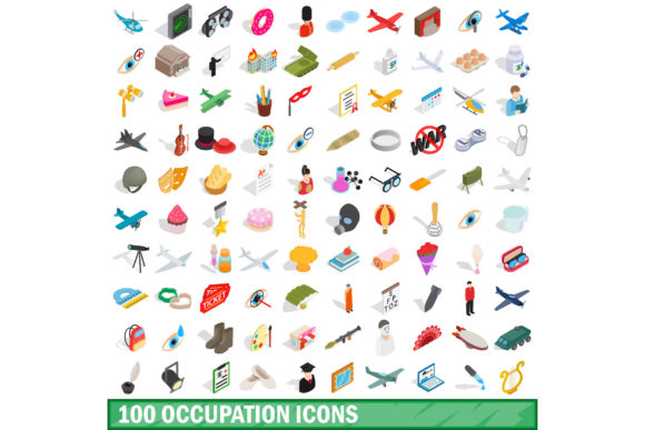100 Occupation Icons Set: The Ultimate Visual Toolkit for Modern Designers
