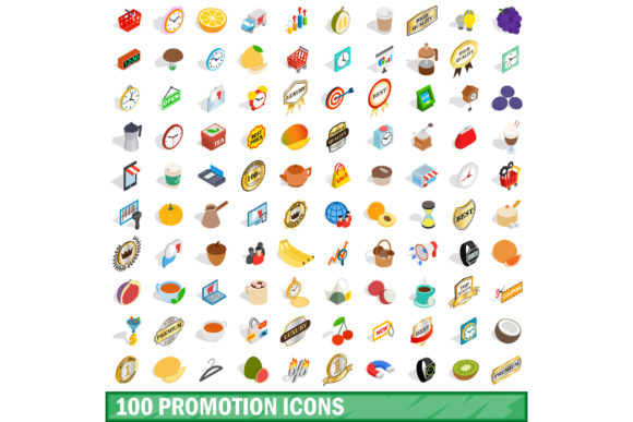 100 Promotion Icons Set: A Comprehensive Design Resource