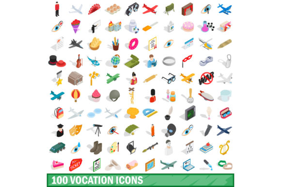 100 Vocation Icons Set: Elevating Visual Storytelling for Modern Professionals