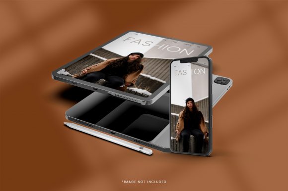 3d Ipad Mockup with Background for Realistic Designs