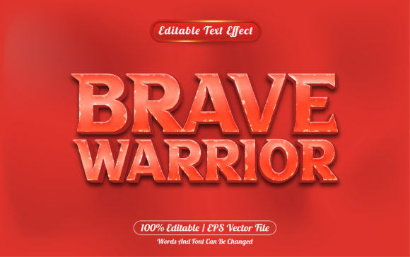 Brave Warrior 3d Editable Text Effect: Transforming Your Design Projects
