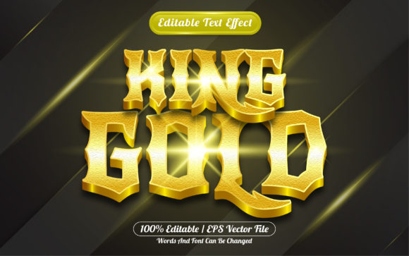 King Gold 3d Editable Text Effect: Elevating Visual Communication in a Digital-First World